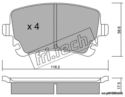 ΤΑΚ. AUDI A4 S4-VW TRANSPORTER 09-   \"O\"   FRITECH fri.tech. 570.2