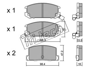 ΤΑΚ. TOYOTA MR 2 ALL       \"O\" FRITECH fri.tech. 770.0
