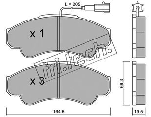 ΤΑΚ. CITR, FIAT, PEUG  FRITECH \"E\" fri.tech. 335.0