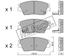 ΤΑΚ. SSANGYONG TIVOLI 1.6 15>  \"E\" FRITECH fri.tech. 1098.0