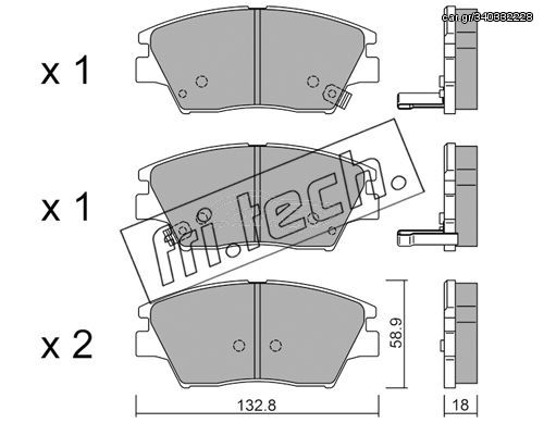 ΤΑΚ. SSANGYONG TIVOLI 1.6 15>  \"E\" FRITECH fri.tech. 1098.0