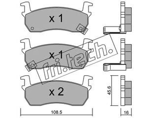 ΤΑΚ. NISSAN MICRA (K10) FRITECH \"E\" fri.tech. 036.1