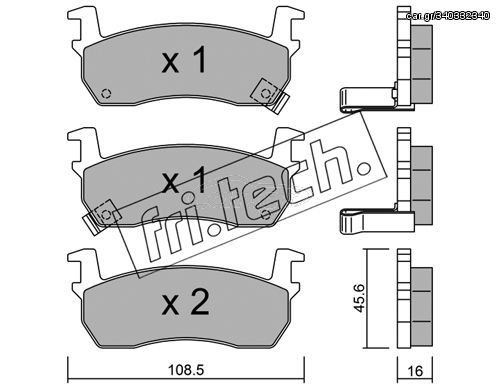 ΤΑΚ. NISSAN MICRA (K10) FRITECH \"E\" fri.tech. 036.1