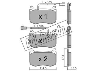 ΤΑΚ. ALFA GIULIA (952) 2.0,2.2D 15> \"E\"  FRITECH fri.tech. 1099.0