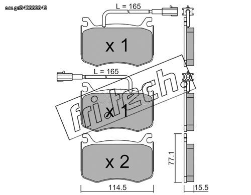 ΤΑΚ. ALFA GIULIA (952) 2.0,2.2D 15> \"E\"  FRITECH fri.tech. 1099.0