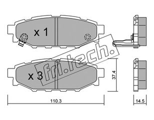 ΤΑΚ. SUBARU LEGACY IV  FRITECH \"O\" fri.tech. 780.0