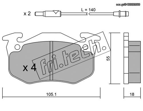 ΤΑΚ. PEUGEOT           FRITECH \"E\" fri.tech. 038.1