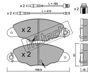 ΤΑΚ. CITROEN XANTIA 2.0 TURBO -03   FRITECH \"E\" fri.tech. 343.0