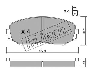 ΤΑΚ. SUZUKI GRAND VITARA 05- \"E\" FRITECH fri.tech. 782.0