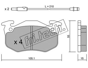 ΤΑΚ. RENAULT SUPER 5 FRITECH \"E\" fri.tech. 038.2