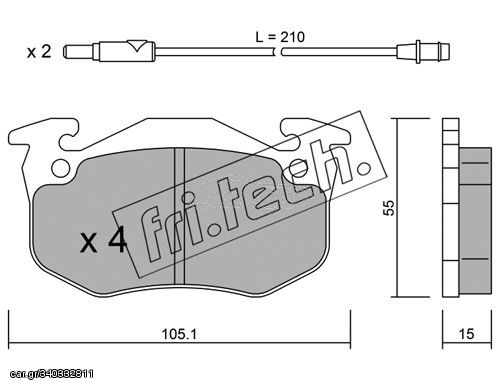 ΤΑΚ. RENAULT SUPER 5 FRITECH \"E\" fri.tech. 038.2