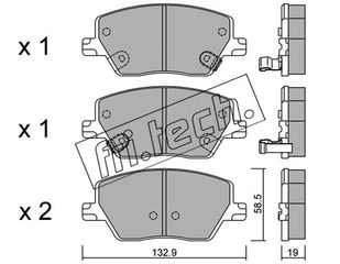 ΤΑΚ. FIAT TIPO (356,357) 1.4,1.6,1.3D 15> \'E\'  FRITECH fri.tech. 1103.0