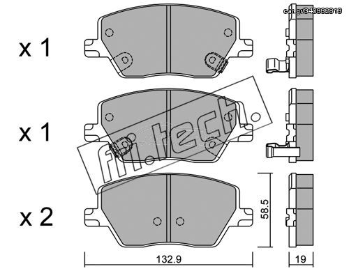 ΤΑΚ. FIAT TIPO (356,357) 1.4,1.6,1.3D 15> \'E\'  FRITECH fri.tech. 1103.0