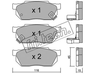 ΤΑΚ. HONDA CIVIC 1.5 -95 FRITECH\"E\" fri.tech. 256.1