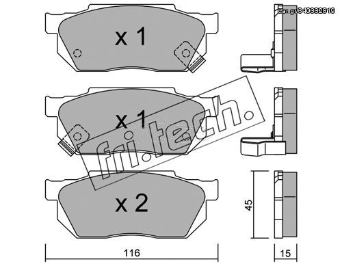 ΤΑΚ. HONDA CIVIC 1.5 -95 FRITECH\"E\" fri.tech. 256.1