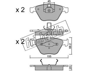 ΤΑΚ. BMW 3 E90-E91 05-  FRITECH \"E\" fri.tech. 574.4