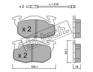 ΤΑΚ. PEUGEOT-RENAULT   FRITECH \"E\" 4 ΜΠΟΥΛΟΝΙΑ fri.tech. 039.0