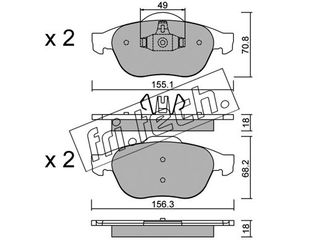 ΤΑΚ. RENAULT GRAND SCENIC & SCENIC II 2.0 16V FRITECH \"E\" fri.tech. 345.2