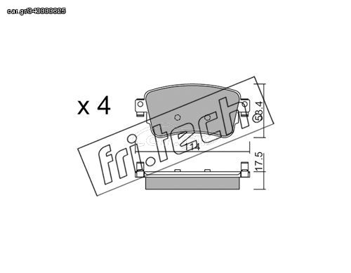 ΤΑΚ. CITROEN JUMPY-PEUGEOT EXPERT 1.6,2.0 16> \"O\" FRITECH fri.tech. 1108.0