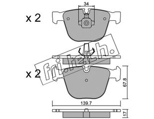 ΤΑΚΑΚΙΑ-BMW X5(E70) 3.0 07- (REAR) fri.tech. 789.0