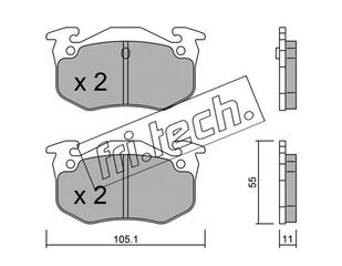 ΤΑΚ. CITROEN,PEUG,REN. FRITECH \"O\" fri.tech. 040.0