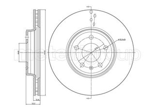 ΔΙΣΚ.AUDI A4,A5 1.8,2.0 TFSI <15 (314*25) FRITECH fri.tech. BD1334