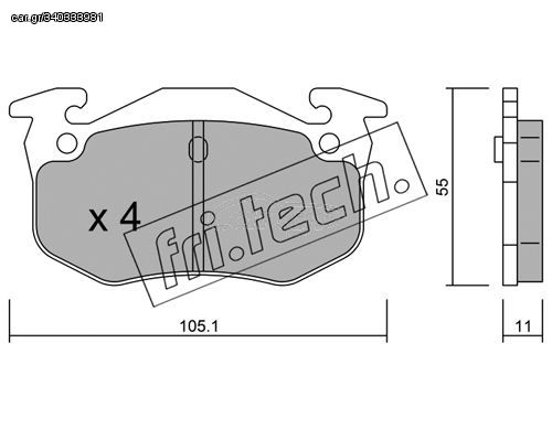 ΤΑΚ. RENAULT, VOLVO    FRITECH \"O\" fri.tech. 040.2