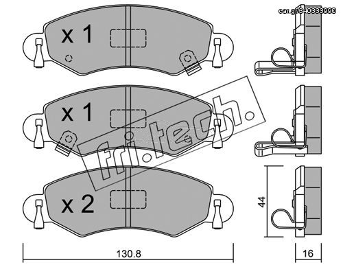 ΤΑΚ. OPEL-SUBAR-SUZUKI FRITECH \"E\" fri.tech. 348.0