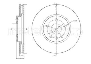 ΔΙΣΚ. OPEL INSIGNIA A 1.4,1.6 ME 17\" \"E\"  (321*30) FRITECH fri.tech. BD1378