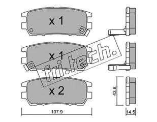 ΤΑΚ. MITSUBISHI CARISMA EVO \"O\" fri.tech. 154.0