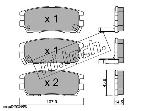 ΤΑΚ. MITSUBISHI CARISMA EVO \"O\" fri.tech. 154.0