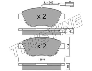 ΤΑΚ. FIAT BRAVO 1.4 T-JET,PUNTO EVO 1.4 16V-DELTA III \"E\" DEX DEX 2331.3