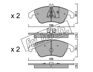 ΤΑΚ. MERCEDES C-E CLASS 09-  FRITECH  \"E\" fri.tech. 791.2