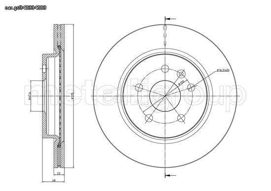 ΔΙΣΚ. OPEL INSIGNIA A 1.4,1.6 ME 17\" \"O\" (315*23) FRITECH fri.tech. BD1426