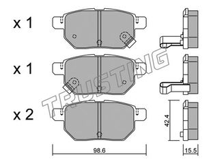 ΤΑΚ. TOYOTA PRIUS 1.8 16V HYBRID 09- \"O\"  TRUSTING TRUSTING 762.1