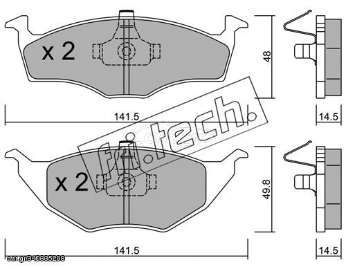 ΤΑΚ. VW LUPO 1.2 TDL   FRITECH \"E\" fri.tech. 354.0