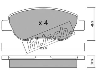 ΤΑΚ. RENAULT MEGANE 2 1.4 16V \"E\" FRITECH fri.tech. 797.0