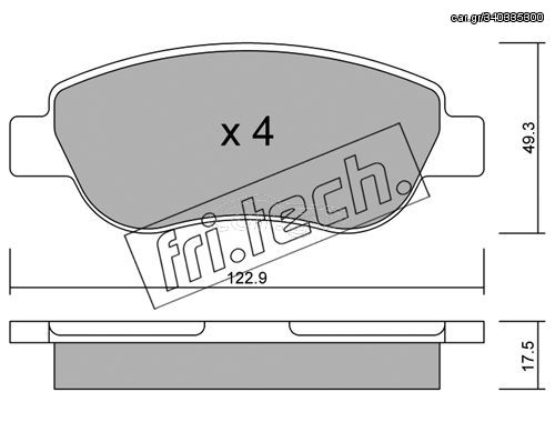 ΤΑΚ. RENAULT MEGANE 2 1.4 16V \"E\" FRITECH fri.tech. 797.0