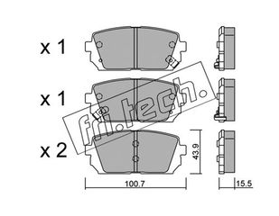 ΤΑΚ. KIA CARENS III 2.0 06-  \"O\" FRITECH fri.tech. 800.0