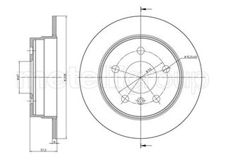 ΔΙΣΚ. MERCEDES A CLASS 04- (258*8) fri.tech. BD1497