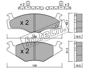 ΤΑΚ. SEAT IBIZA 16i VW FRITECH \"E\" fri.tech. 047.1K