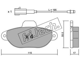 ΤΑΚ. FIAT-LANCIA      FRITECH \"E\" fri.tech. 162.2