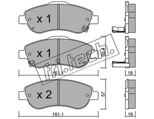 ΤΑΚ. HONDA CIVIC III 2.0 \"E\" FRITECH fri.tech. 805.0