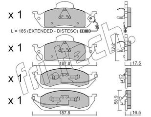 ΤΑΚ. MER/DES M CLASS W163  \"E\"  FRITECH fri.tech. 585.0