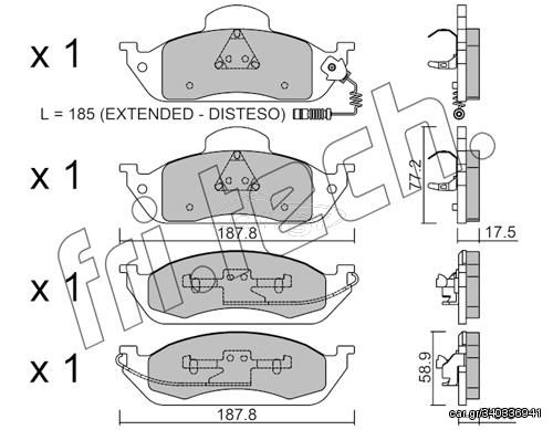 ΤΑΚ. MER/DES M CLASS W163  \"E\"  FRITECH fri.tech. 585.0