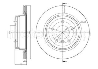 ΔΙΣΚ. BMW 1 (E81,E87),3 (E90,E91),X1 (E84) <15 (300*20)    FRIT fri.tech. BD1517