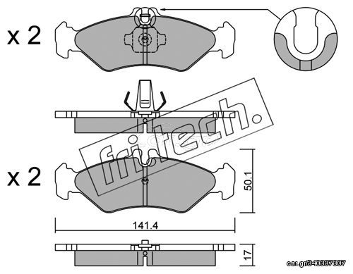 ΤΑΚ. MER/DES-VW        FRITECH \"O\" fri.tech. 587.0