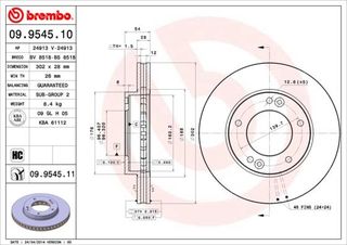 ΔΙΣΚ. KIA SORENTO 2.4  (302*28) BRECO BS 8518