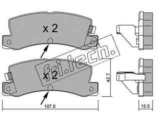 ΤΑΚ. TOYOTA COROLLA 1.6 -02  \"O\"  FRITECH fri.tech. 164.2