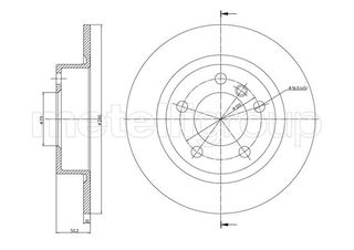 ΔΙΣΚ. MINI (R60,R61) <16 \"O\" (280*10) FRITECH fri.tech. BD1656